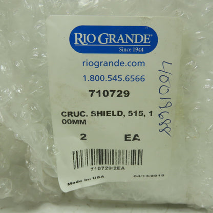 Rio Grande 710729 Ceramic Crucible Shield For Neutec 515/615 100mm Dia. Lot Of 2