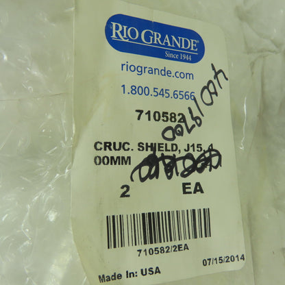 Rio Grande 710582 Ceramic Crucible Shield for J-15 100mm Dia. Lot Of 2