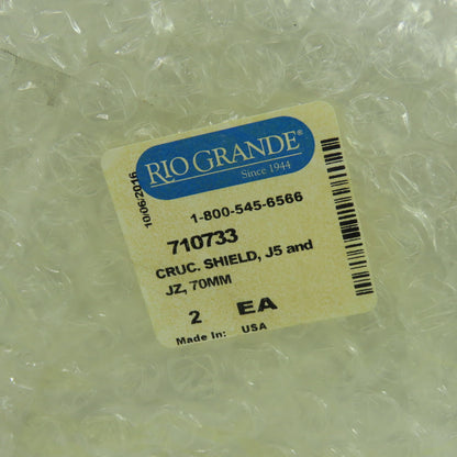 Rio Grande 710733 Ceramic Crucible Shield For J-5 J-zP J-zF 70mm Dia. Lot Of 2