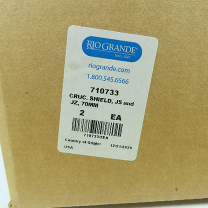 Rio Grande 710733 J5 & JZ Ceramic Crucible Shield for J-5, J-zP &J-zF 70mm Box/2