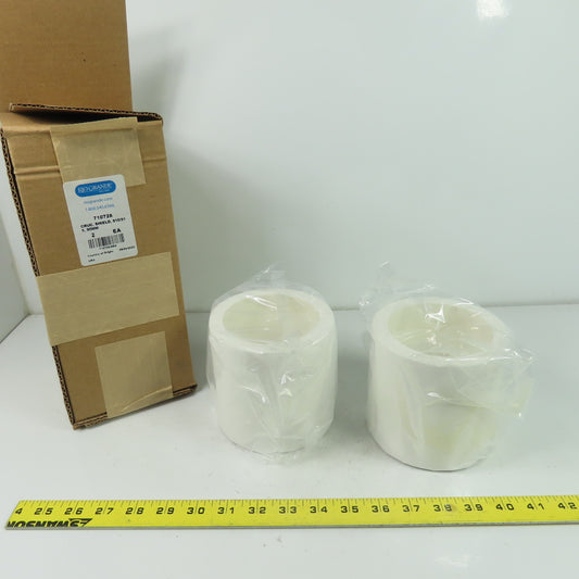 Rio Grande 710728 Ceramic Crucible Shield For Neutec 510/515 90mm Lot Of 2