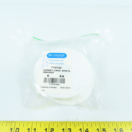 Rio Grande 710726 Ceramic Fiber Crucible Bottom Gasket for Neutec 510 515 Lot/6