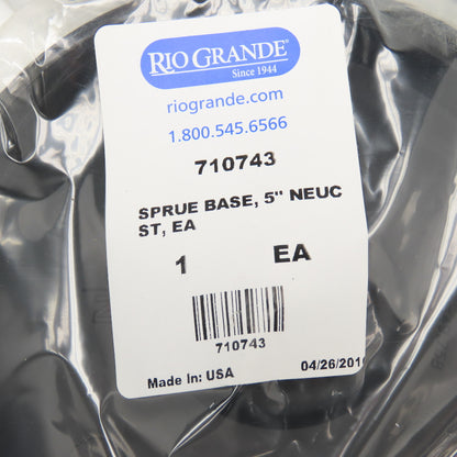 Rio Grande 710743 5" NeuSprue Flow Logic Sprue Base New Lot Of 5