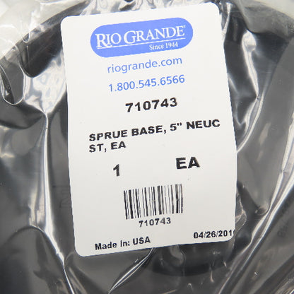 Rio Grande 710743 5" NeuSprue Flow Logic Sprue Base New Lot Of 5