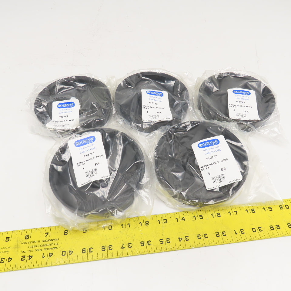 Rio Grande 710743 5" NeuSprue Flow Logic Sprue Base New Lot Of 5