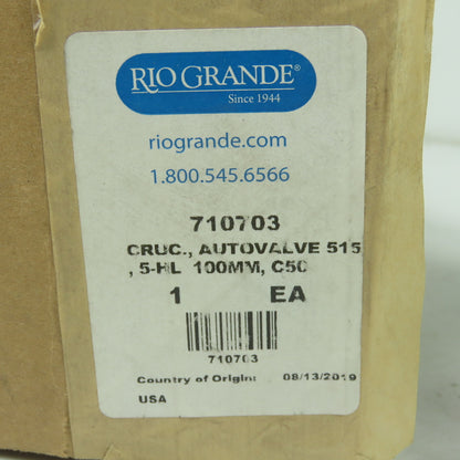 Rio Grande 710703 C-50 Graphite AutoValve Alloying Crucible For Neutec 100mm