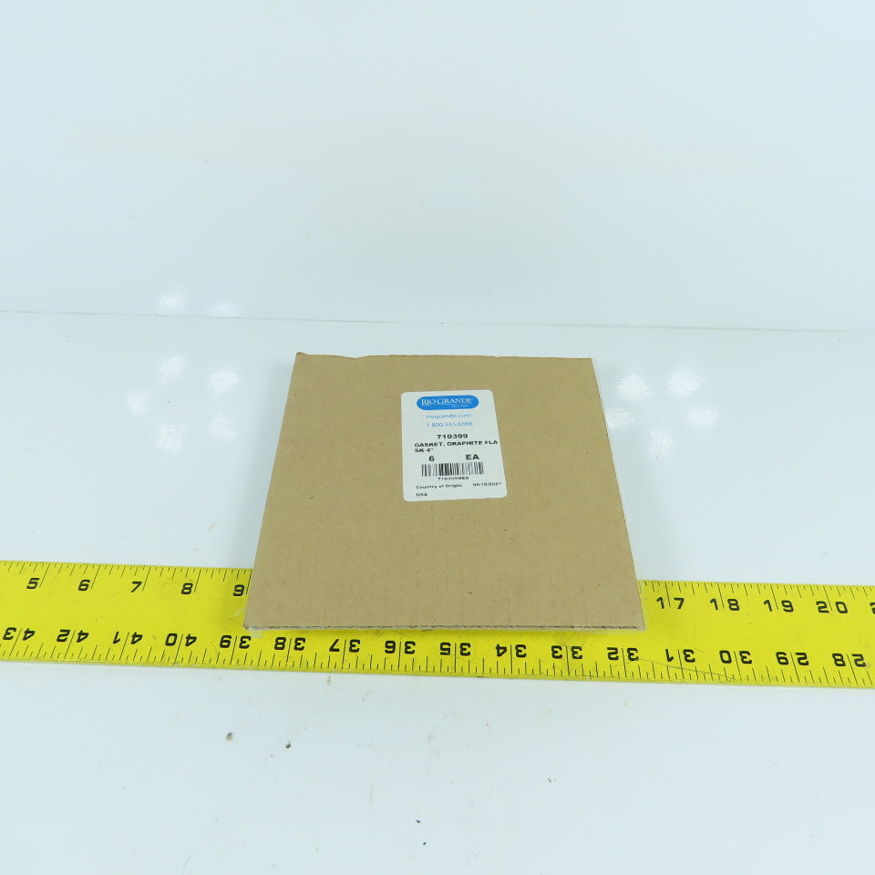 Rio Grande 710399 Graphite Flask Gasket 4" Lot Of 6