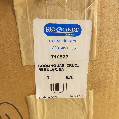 Rio Grande 710527 Crucible Cooling Jar, 4-1/2"ID NEW