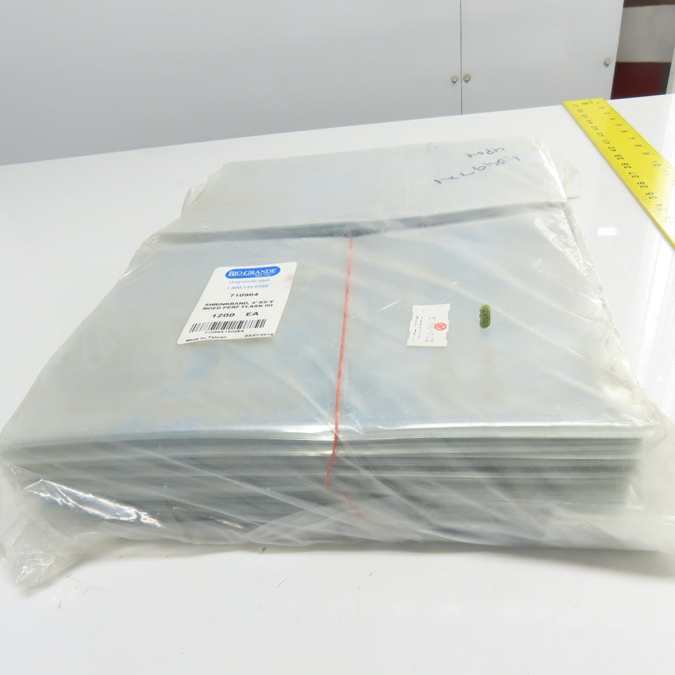 Rio Grande 710964 Disposable Shrink Band For 4" Perforated Flask Lot Of 1200