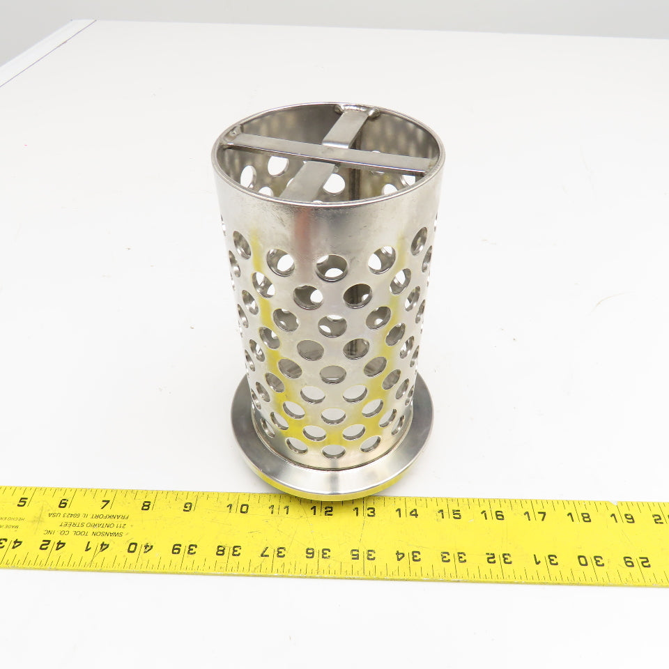 Rio Grande 702193N 4" x 8" NeuTec SuperPerf Flanged Flask W/ Crossbar
