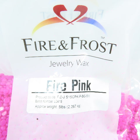 Fire & Frost PZ-J 515CPK-P-BG-5LB Fire Pink Jewelry Injection Casting Wax 5 LB