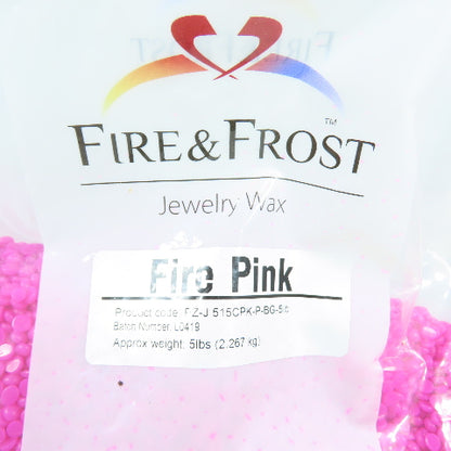 Fire & Frost PZ-J 515CPK-P-BG-5LB Fire Pink Jewelry Injection Casting Wax 5 LB