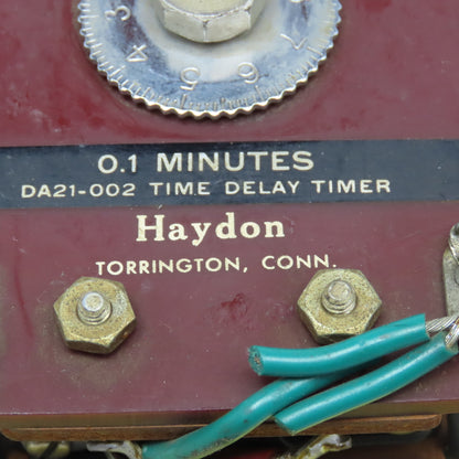 Haydon DA21-002 0.1 Minute Time Delay Timer Relay Lot Of 2