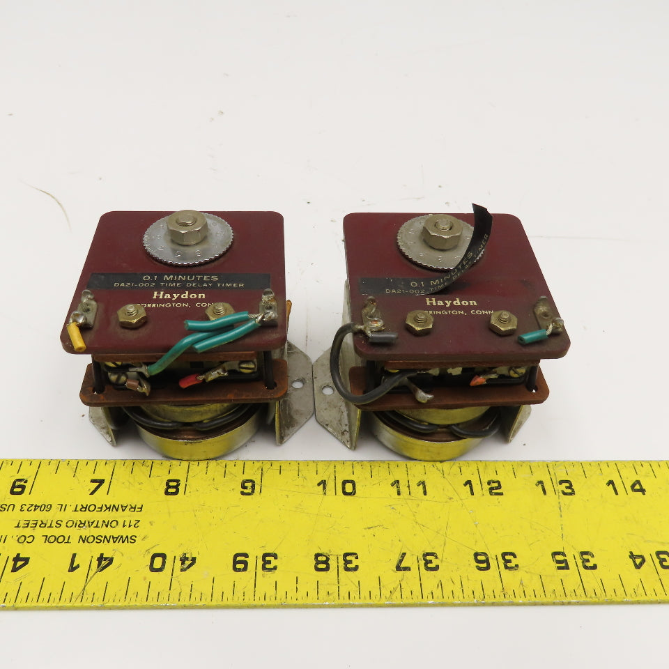 Haydon DA21-002 0.1 Minute Time Delay Timer Relay Lot Of 2