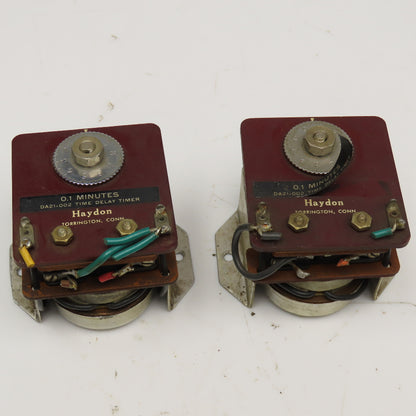 Haydon DA21-002 0.1 Minute Time Delay Timer Relay Lot Of 2