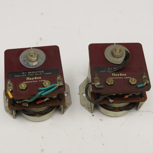 Haydon DA21-002 0.1 Minute Time Delay Timer Relay Lot Of 2