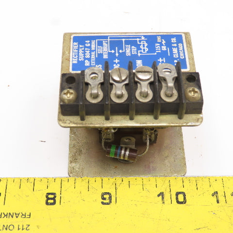 CP Clare & Co. RP8047 G4 115V 60Hz Rectifier Supply