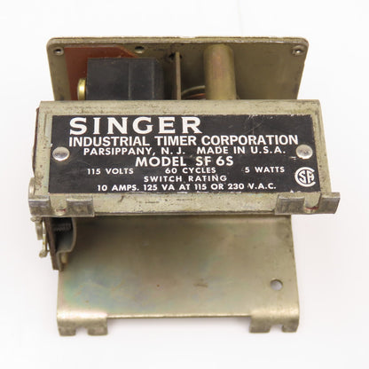 Singer Industrial Timer Corp. Model SF 6S 115V 10A Industrial Timer 0-6s