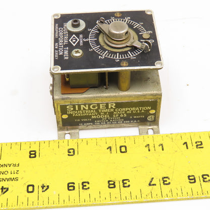 Singer Industrial Timer Corp. Model SF 6S 115V 10A Industrial Timer 0-6s