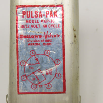 Bellows Valvair PKP-10 Pulsa-Pak Plug In Relay 10/12V 60Hz