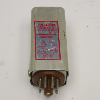Bellows Valvair PKP-10 Pulsa-Pak Plug In Relay 10/12V 60Hz