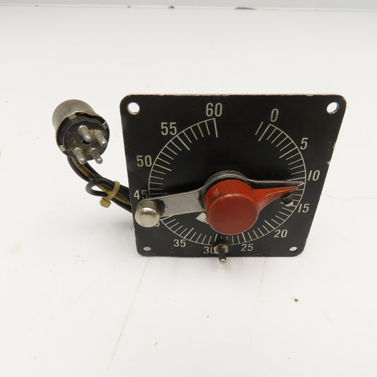 Industrial Timer Corp. TM-60S 120V 60Hz 1RPM 0-60 Seconds Timer