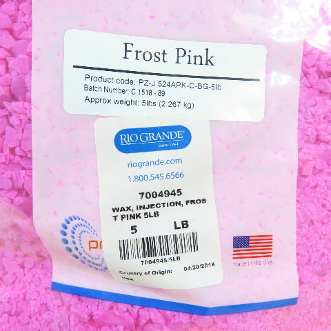 Fire & Frost 7004945 Rio Grande Frost Pink Jewelry Injection Casting Wax 5 Lbs