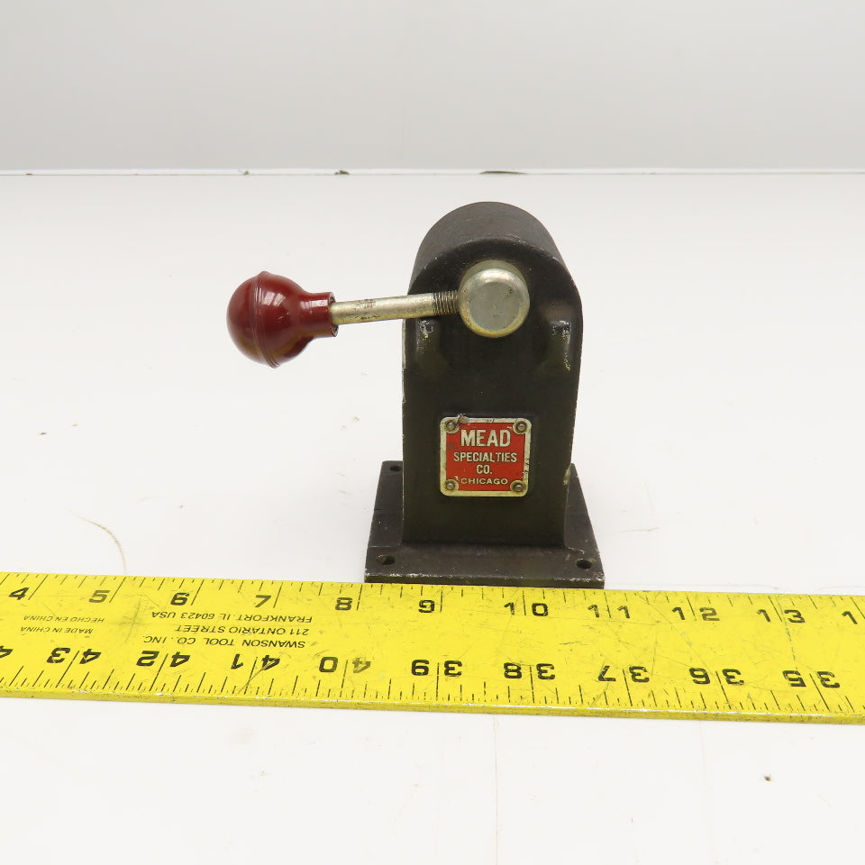Mead Specialty Co. 3 Port 2 Position Manual Directional Air Valve 1/4" NPT