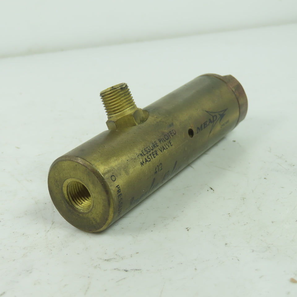 Mead 412 Pressure Piloted Master Valve