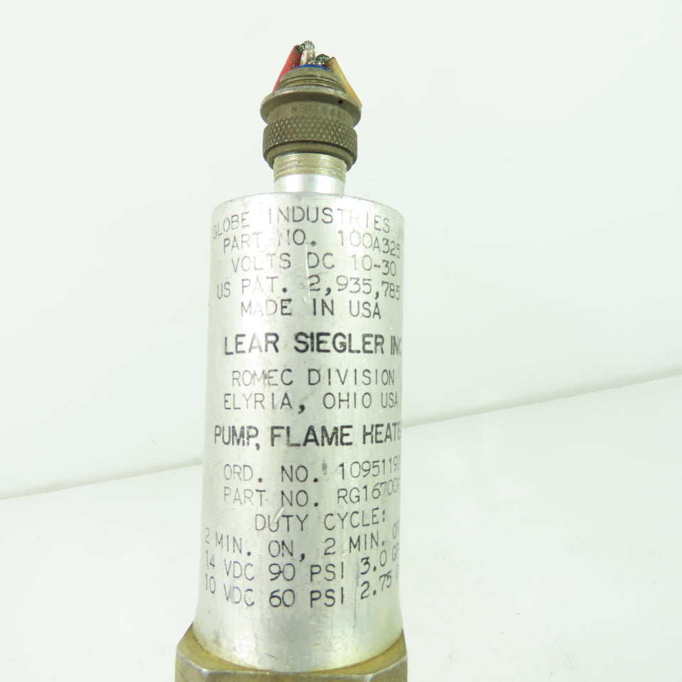 Globe Industries 100A325 Pump Flame Heater 10-30VDC