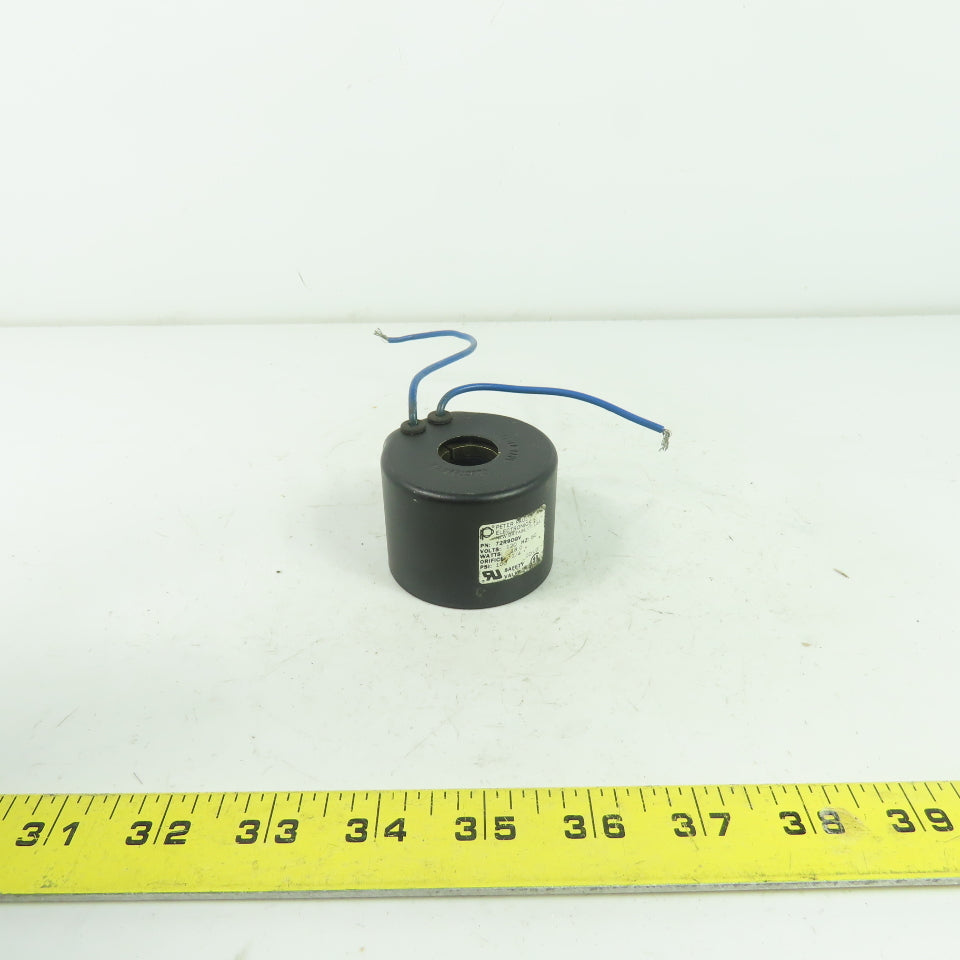 Peter Paul 72R9DGV Solenoid Valve Coil 120V 100PSI 1/4 Orifice