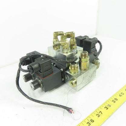 Hawe SK 7650 Hydraulic Solenoid Directional Control Valve 617247-02 24VDC Coil