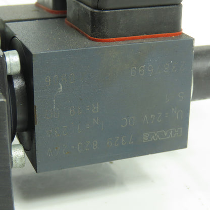 Hawe SK 7650 Hydraulic Solenoid Directional Control Valve 617247-02 24VDC Coil