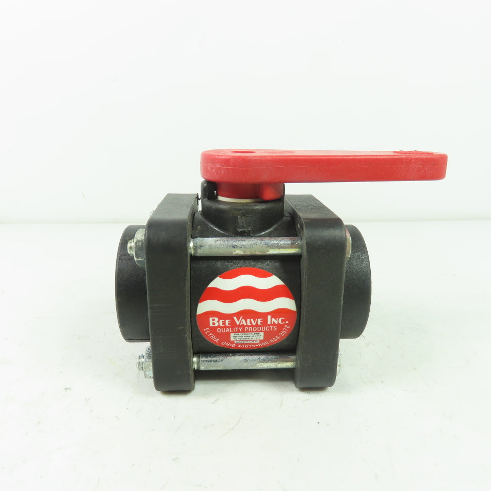 Bee Valve 1/2" Full Port Polypropylene Ball Valve 100PSI Max