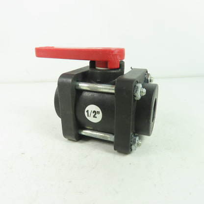 Bee Valve 1/2" Full Port Polypropylene Ball Valve 100PSI Max