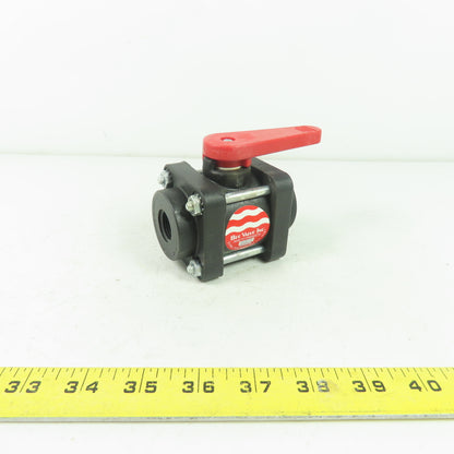Bee Valve 1/2" Full Port Polypropylene Ball Valve 100PSI Max