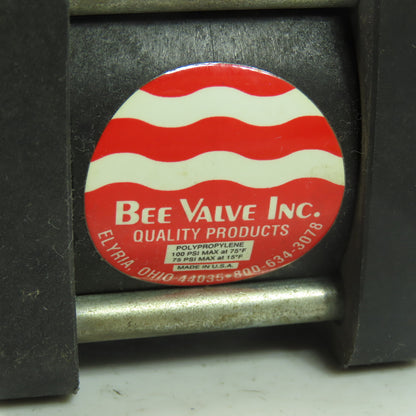Bee Valve 3/4" Full Port Polypropylene Ball Valve 100PSI Max