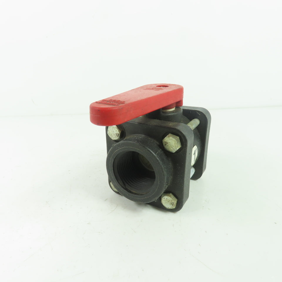 Bee Valve 1" Full Port Polypropylene Ball Valve 100PSI Max