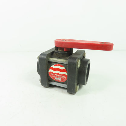 Bee Valve 1" Full Port Polypropylene Ball Valve 100PSI Max