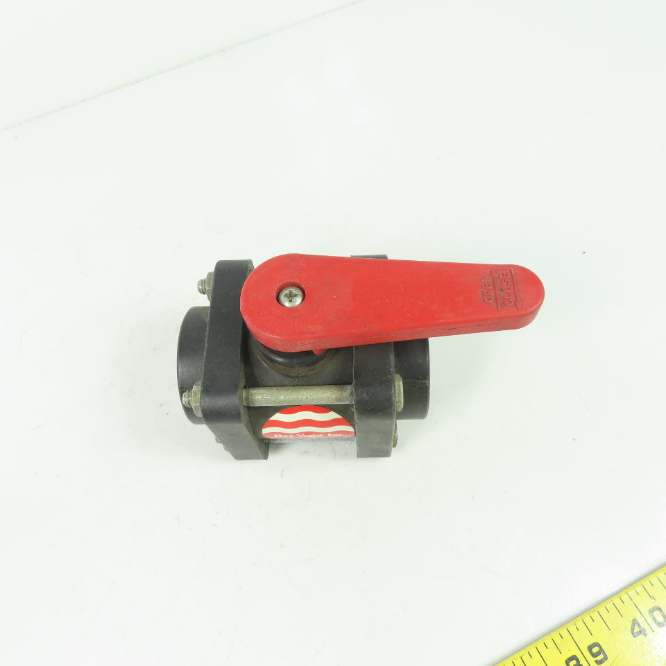 Bee Valve 1" Full Port Polypropylene Ball Valve 100PSI Max