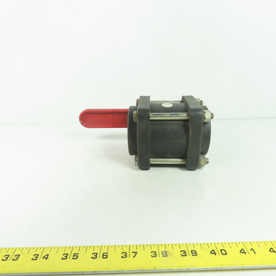 Bee Valve 1-1/4" Full Port Polypropylene Ball Valve 100PSI Max