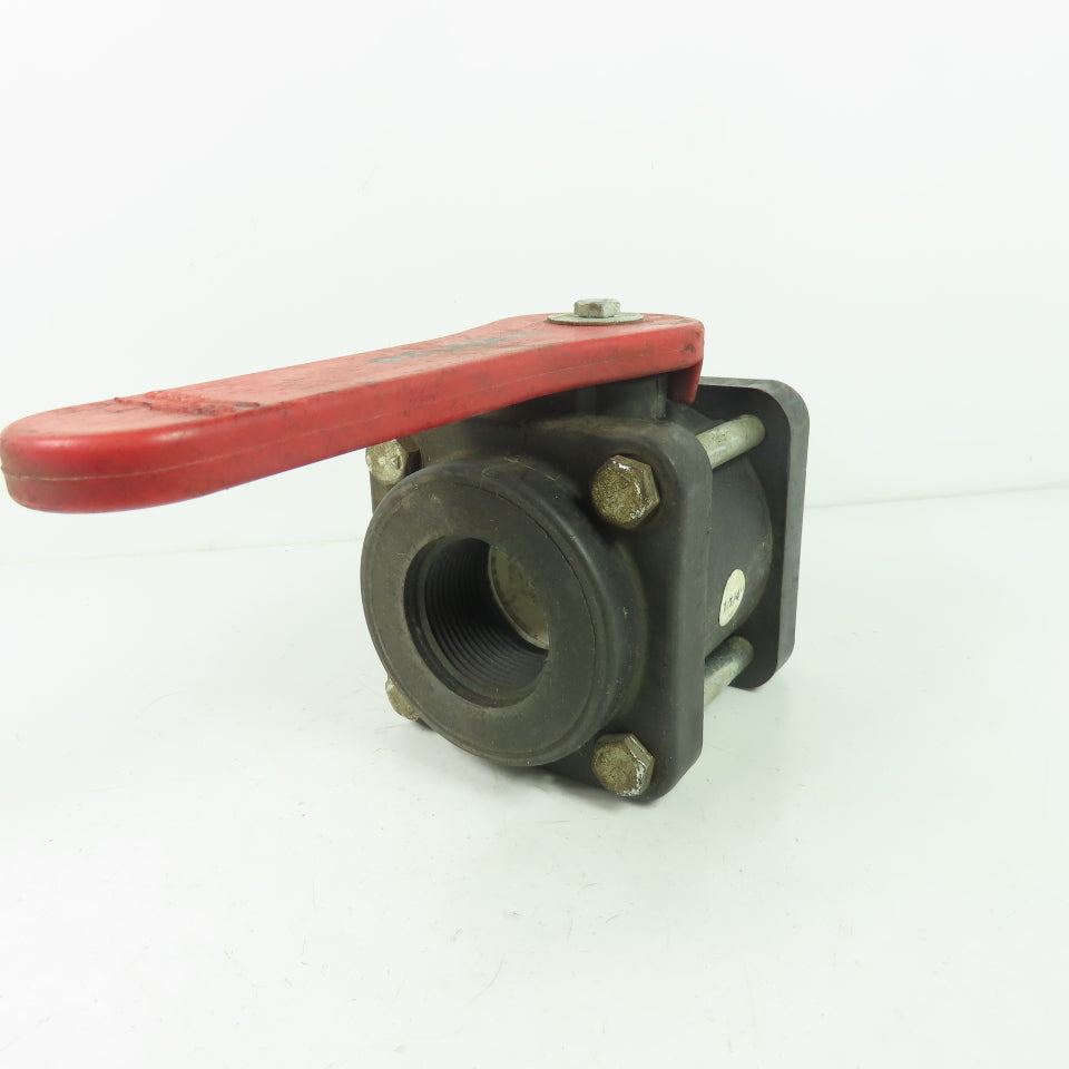 Bee Valve 1-1/4" Full Port Polypropylene Ball Valve 100PSI Max
