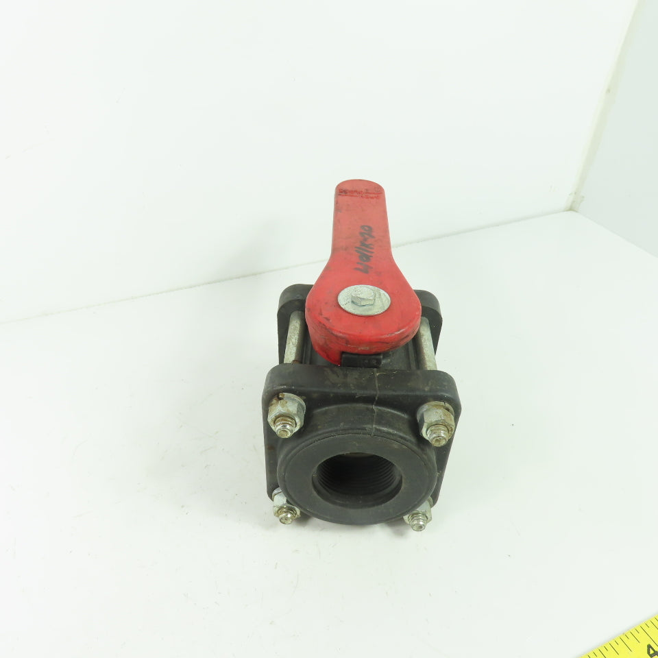 Bee Valve 1-1/4" Full Port Polypropylene Ball Valve 100PSI Max