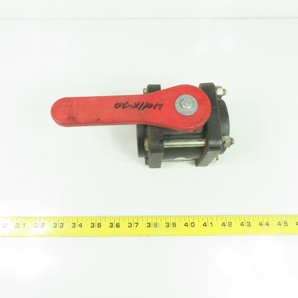 Bee Valve 1-1/4" Full Port Polypropylene Ball Valve 100PSI Max