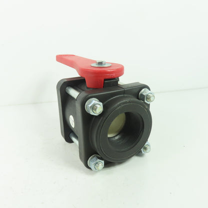 Bee Valve 1-1/2" Full Port Polypropylene Ball Valve 100PSI Max