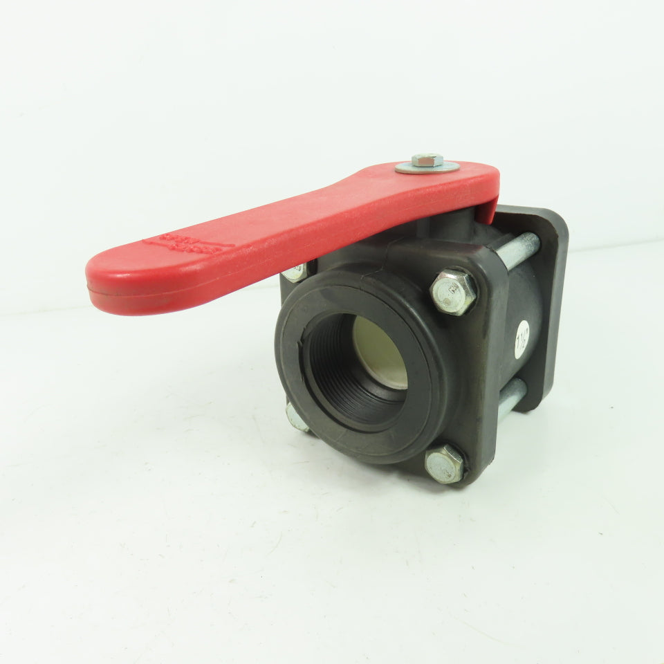 Bee Valve 1-1/2" Full Port Polypropylene Ball Valve 100PSI Max