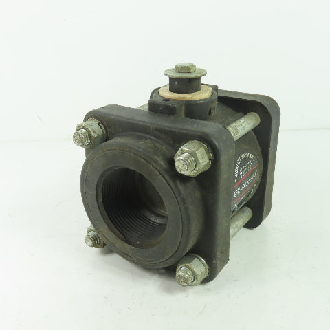 Bee Valve 1-1/2" Full Port Polypropylene Ball Valve 100PSI Max NO Handle