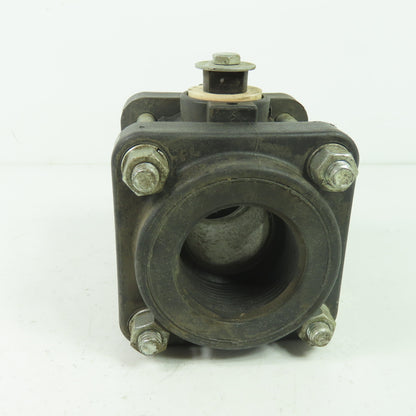 Bee Valve 1-1/2" Full Port Polypropylene Ball Valve 100PSI Max NO Handle
