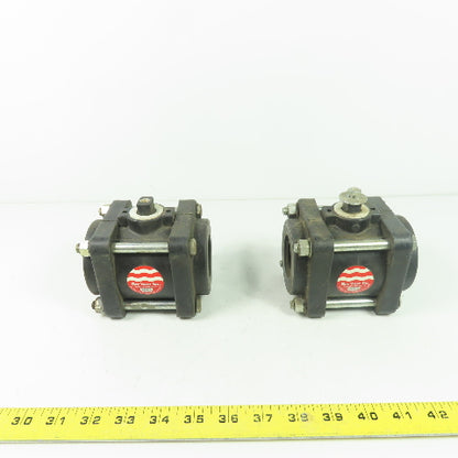 Bee Valve 1-1/4" Full Port Polypropylene Ball Valve 100PSI Max NO Handle Lot/2