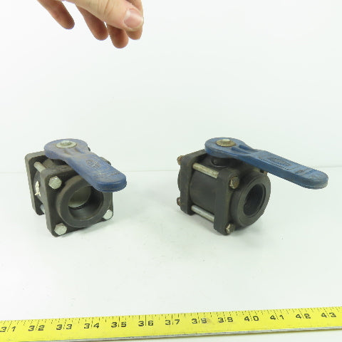 Dixon 1-1/4" Full Port Polypropylene Ball Valve Lot Of 2